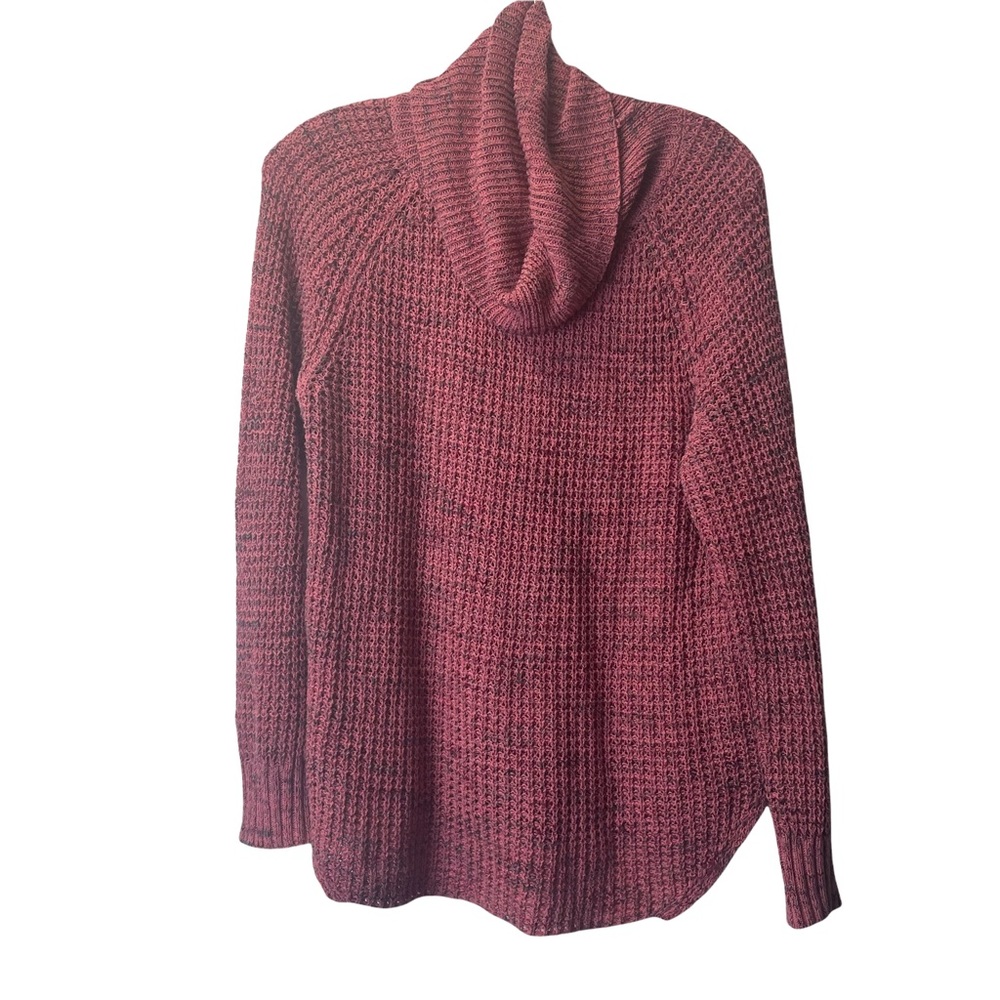 KISMET large pink turtle cowl neck knit sweater